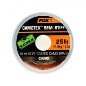 Полужесткий поводковый материал в оплётке Fox Edges Camotex Semi Stiff 20m