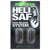 Безопасная клипса для оснастки "вертолет" Korda Heli Safe Lead Release System Green (Зеленый)