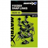 Вертлюги на застежке с фидерной бусиной Matrix Feeder Bead Snap Links