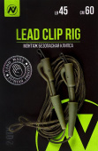 Монтаж карповый Безопасная клипса VN Tackle Lead clip rig 45lb 60см 2шт