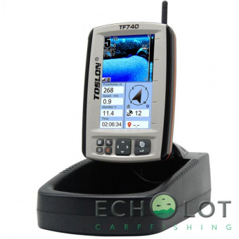 Беспроводной цветной эхолот Toslon TF-740 с функцией GPS и автопилотом