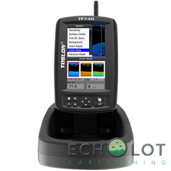 Беспроводной цветной эхолот Toslon TF-740 с функцией GPS и автопилотом