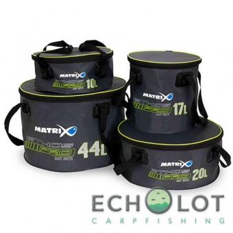 Ведро из ЭВА для прикормки с рукоятками и крышкой на молнии Matrix ETHOS® Pro EVA Bait Bowls Lid & Handles - 20 Litre