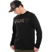 Футболка с длинным рукавом Fox Black / Camo Long Sleeve T-Shirt (Черный/Камуфляж)