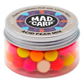 Бойлы плавающие Mad Carp Baits ACID PEAR Pop-Ups COLOR MIX (Кислая груша) набор бойлов разного цвета