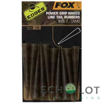 Камуфляжный усиленный конус Fox Edges Camo Power Grip Naked Tail Rubber (Размер 7)
