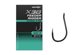 Фидерные крючки с бородкой Matrix X3B Feeder Rigger
