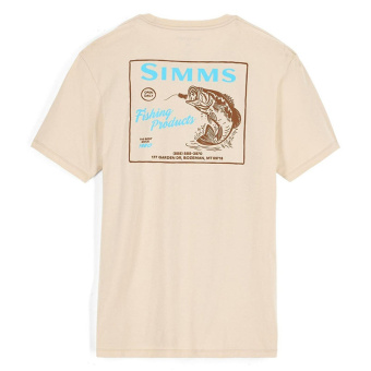 Футболка Simms Locals Bass Shop T-Shirt Natural