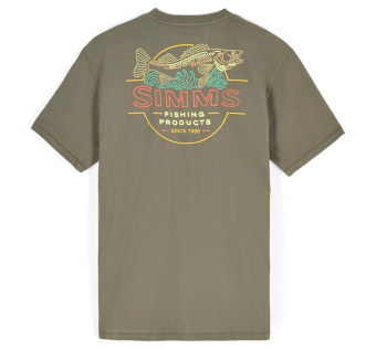 Футболка Simms Neon Draft T-Shirt Army Green