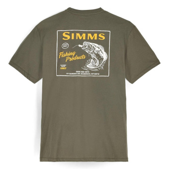 Футболка Simms Locals Bass Shop T-Shirt Loden