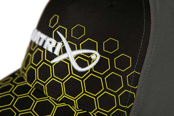 Черная кепка с шестиугольным принтом Matrix Hex Print Baseball Cap Black
