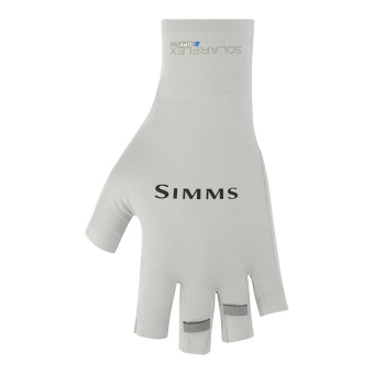 Перчатки Simms SolarFlex Half-Finger SunGlove Sterling