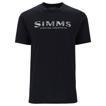 Футболка Simms Simms Shroud Fill Logo T-Shirt Black