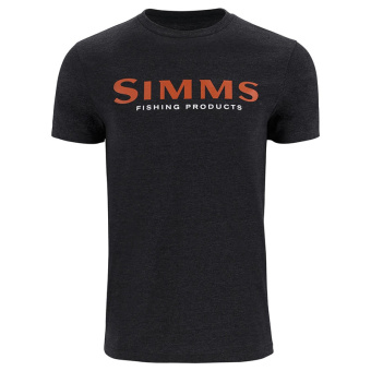 Футболка Simms Logo T-Shirt Dark Gunmetal Heather