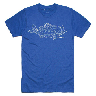 Футболка Simms Bass Line T-Shirt ROYAL HEATHER 