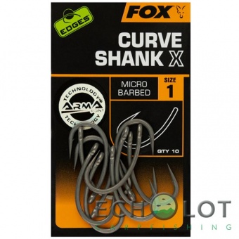 Крючки усиленные Fox Edges Curve Shank X