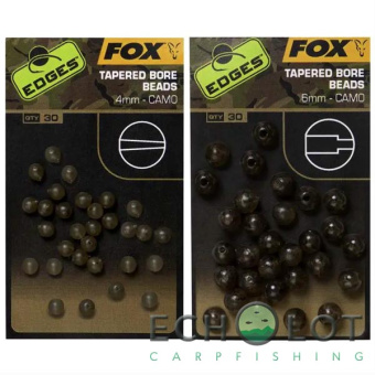 Камуфляжная бусина с конусным отверстием Fox Edges Camo Tapered Bore Beads