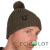 Шапка из шерсти мериноса Fox Merino Bobble Olive Fishing Hat (С помпоном)