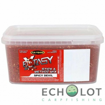 Стик и метод микс Fun Fishing Extasy Stick & Method Mix Spicy Devil (Пряный Дьявол) 2кг
