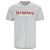 Футболка Simms Logo T-Shirt Grey Heather-Crimson