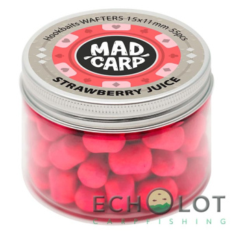 Вафтерсы Mad Carp Baits STRAWBERRY JUICE (Клубничный Сок) Wafters