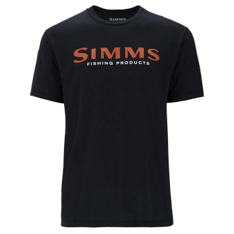 Футболка Simms Logo T-Shirt Loden Jet Black