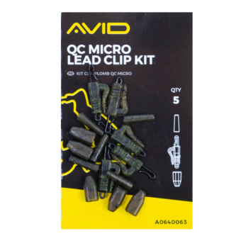 Набор с безопасной микро-клипсой с быстросъемом Avid Carp Micro QC Lead Clip Kit  