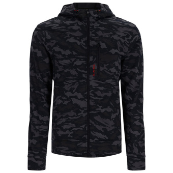 Толстовка Simms CX Hoody - Full Zip GHOST CAMO BLACK 
