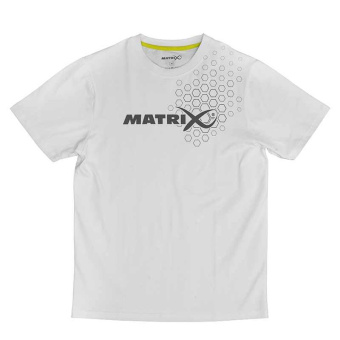Белая футболка с принтом Matrix Hex Print T-Shirt White